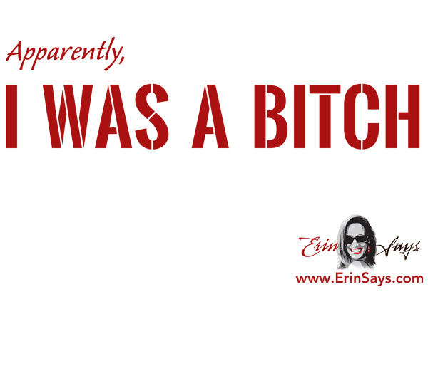 Apparently, I Was A Bitch